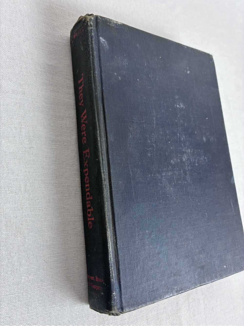 They Were Expendable by W.L. White Hardcover 1942 WWII History